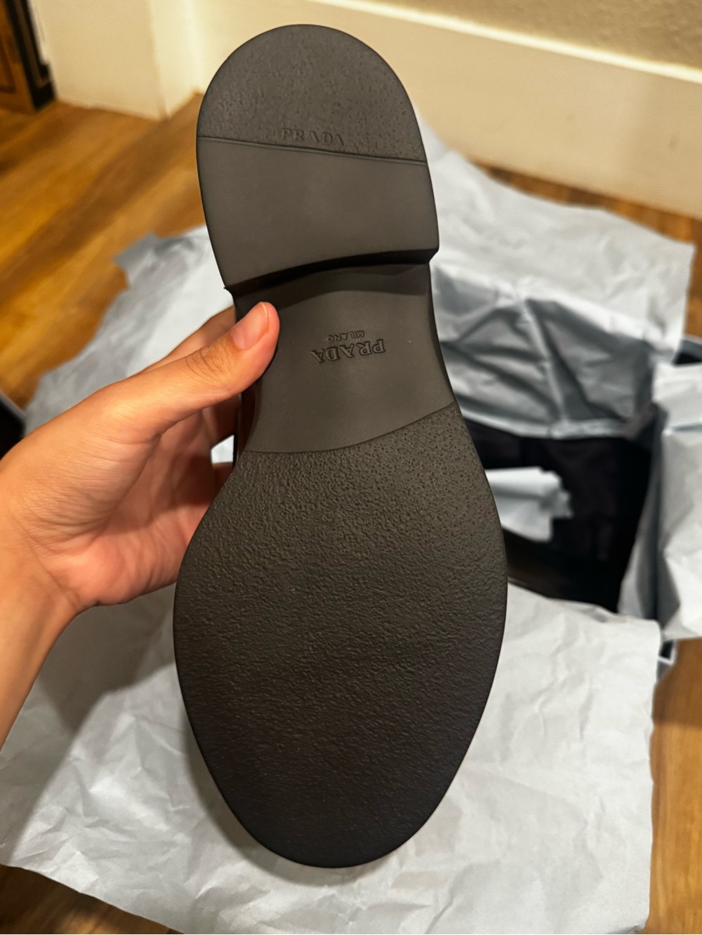 Prada Black Patent Leather Loafers - Picture 4 of 8